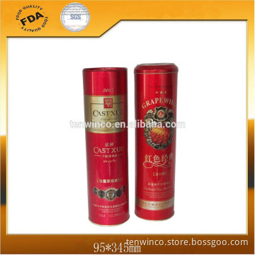 Round Wine Tin Packaging Can dia95mm